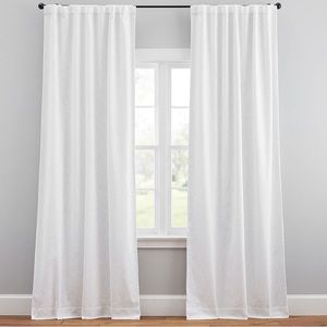 NIB POTTERY BARN Seaton Textured Cotton Blackout Curtains,  Set of 2